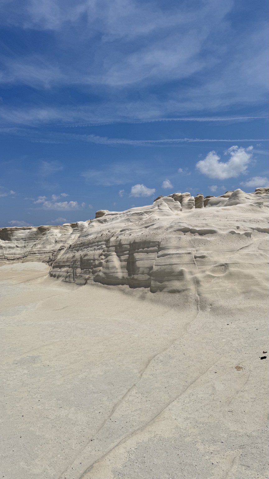 Sarakiniko Beach in Milos, photographed by Libby — view 2