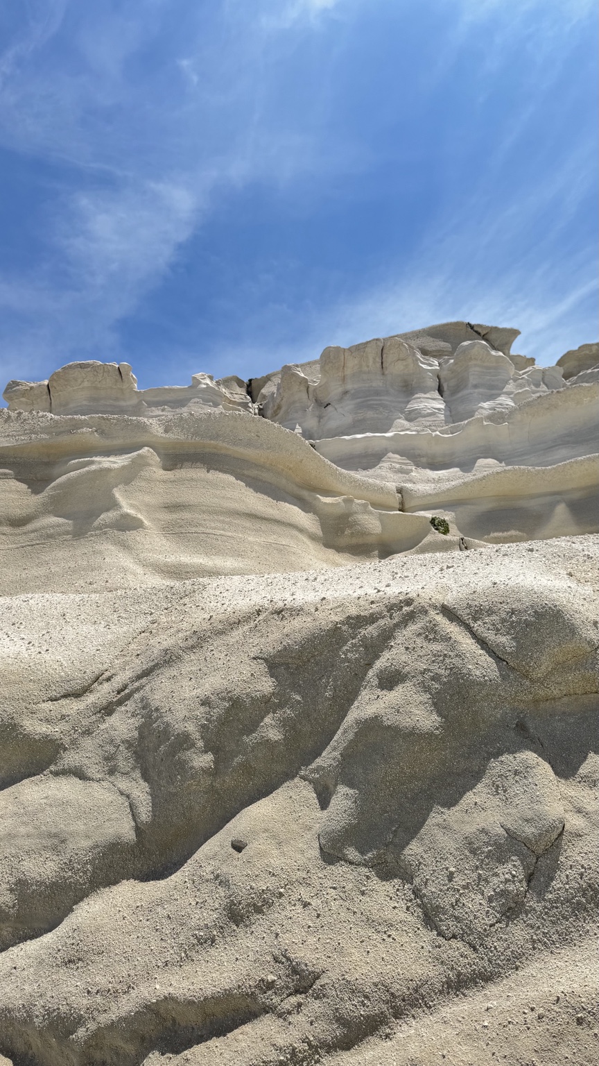 White volcanic rock at Sarakiniko Beach, Milos