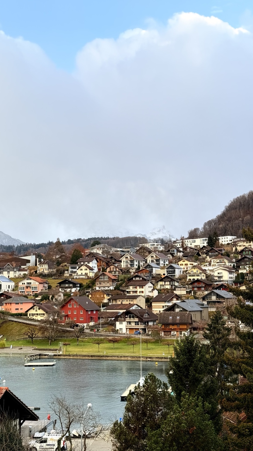Spiez and Lake Thun, photographed by Libby