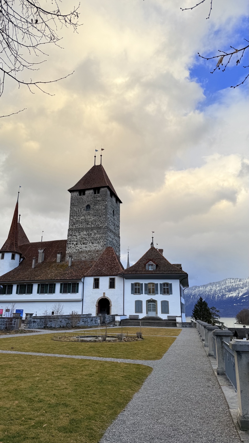 Spiez Castle on Lake Thun, photographed by Libby